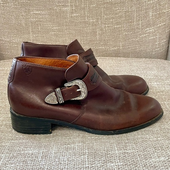 Ariat Shoes - Ariat Women’s Leather Western Boho Buckle Ankle Boots 8B Rodeo Cowgirl Style